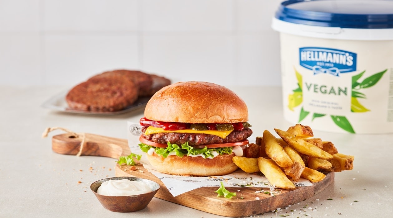 Hambúrguer Vegan com queijo